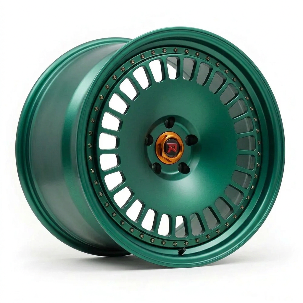 RZR XLI forged wheel — Satin Emerald Metallic