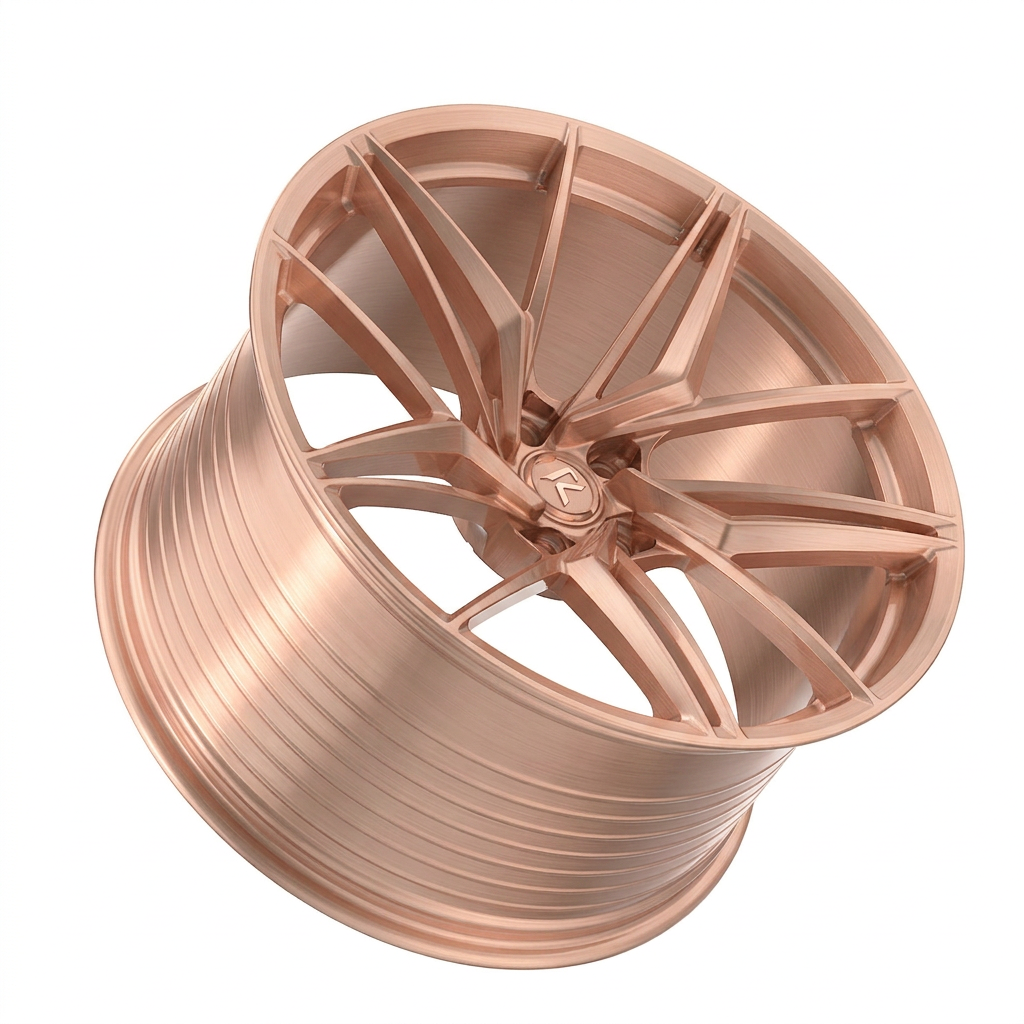 RZR LXXV forged wheel — Brushed Rose Gold