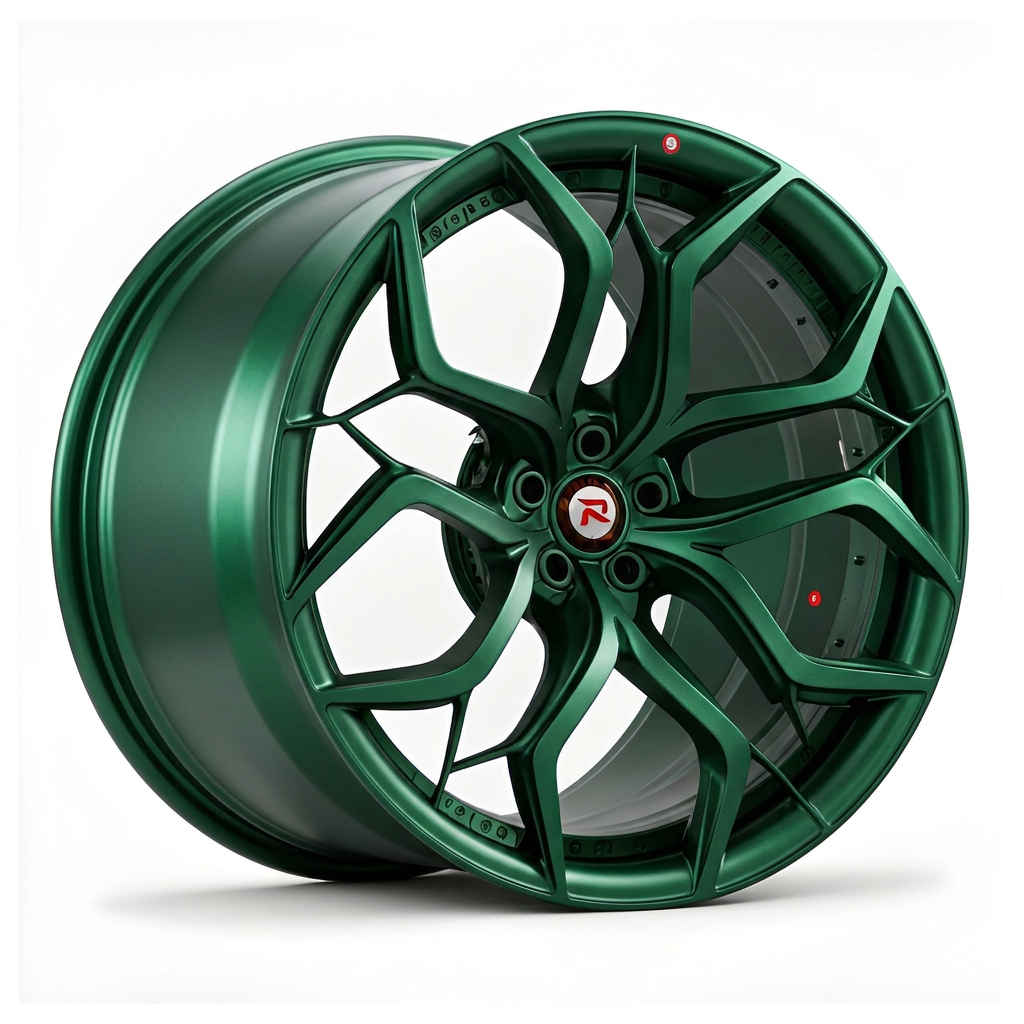 RZR XVIII forged wheel — Satin Emerald Metallic