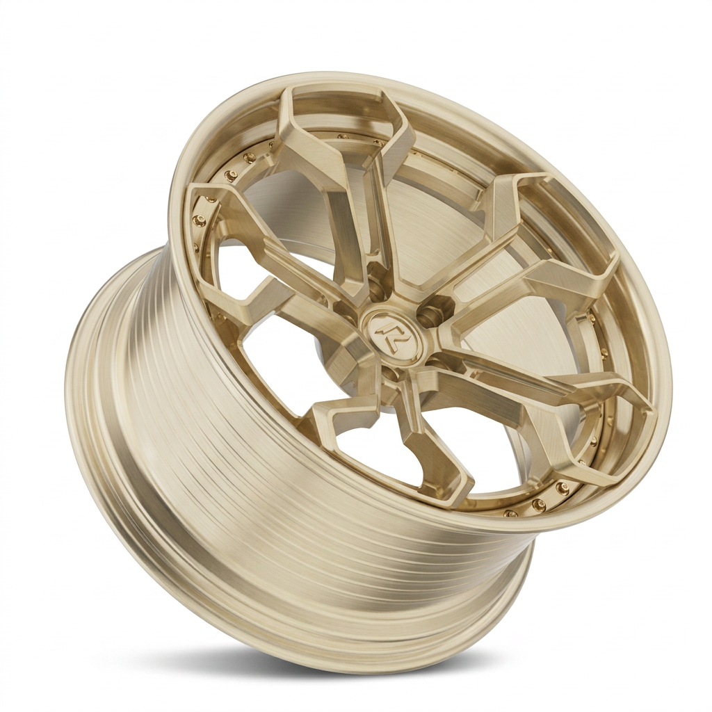 RZR LX forged wheel — Brushed Champagne Gold