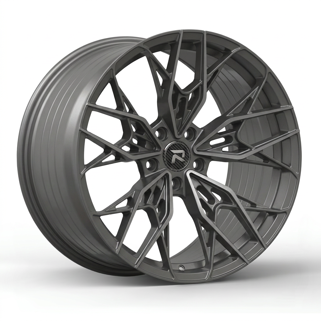 RZR CXXXVII forged wheel — Satin Titanium Grey