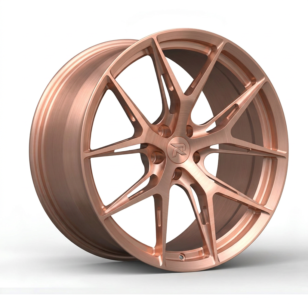RZR CXCVII forged wheel — Brushed Rose Gold