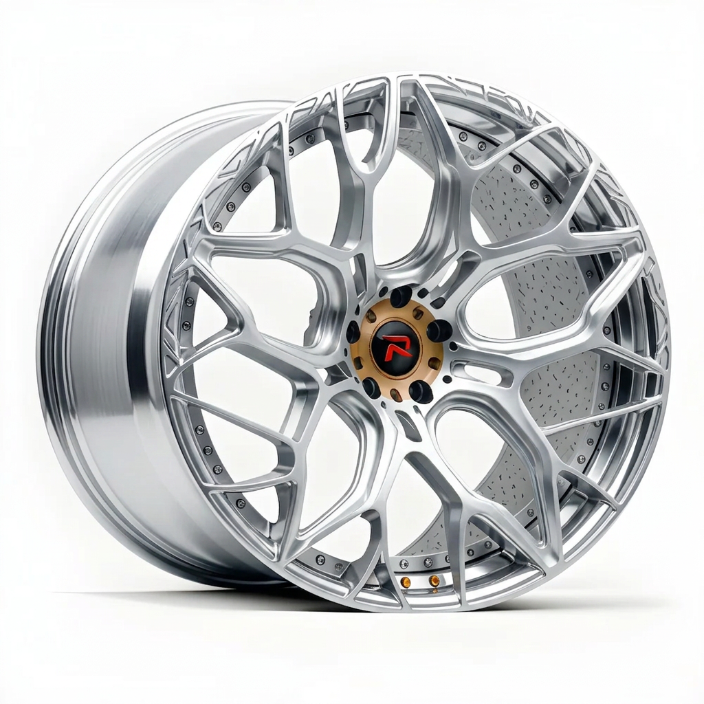 RZR XVII forged wheel — Hyper Silver / Polished Lip