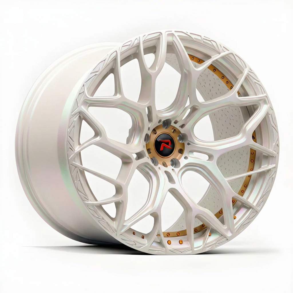 RZR XVII forged wheel — Satin White Pearl