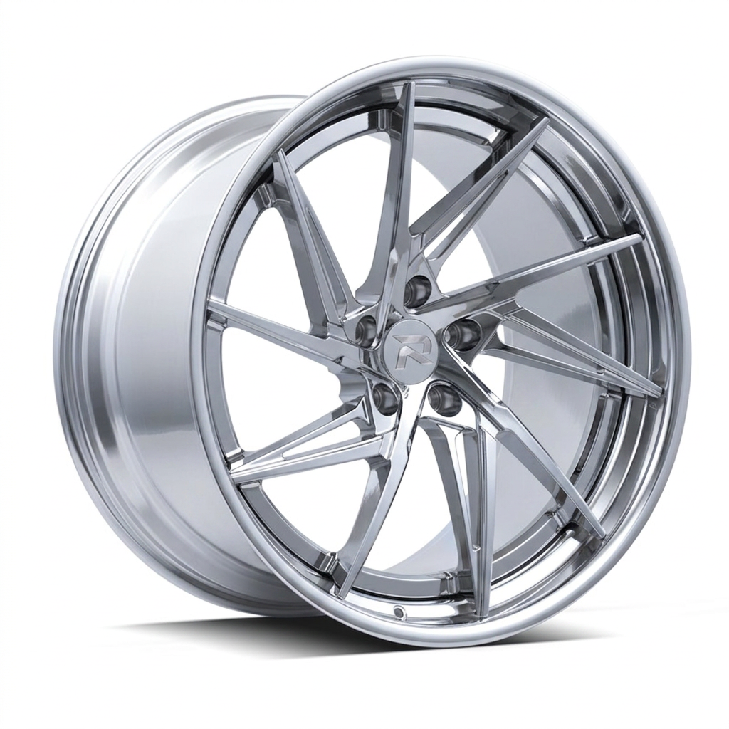 RZR XCIX forged wheel — Full Polished Chrome