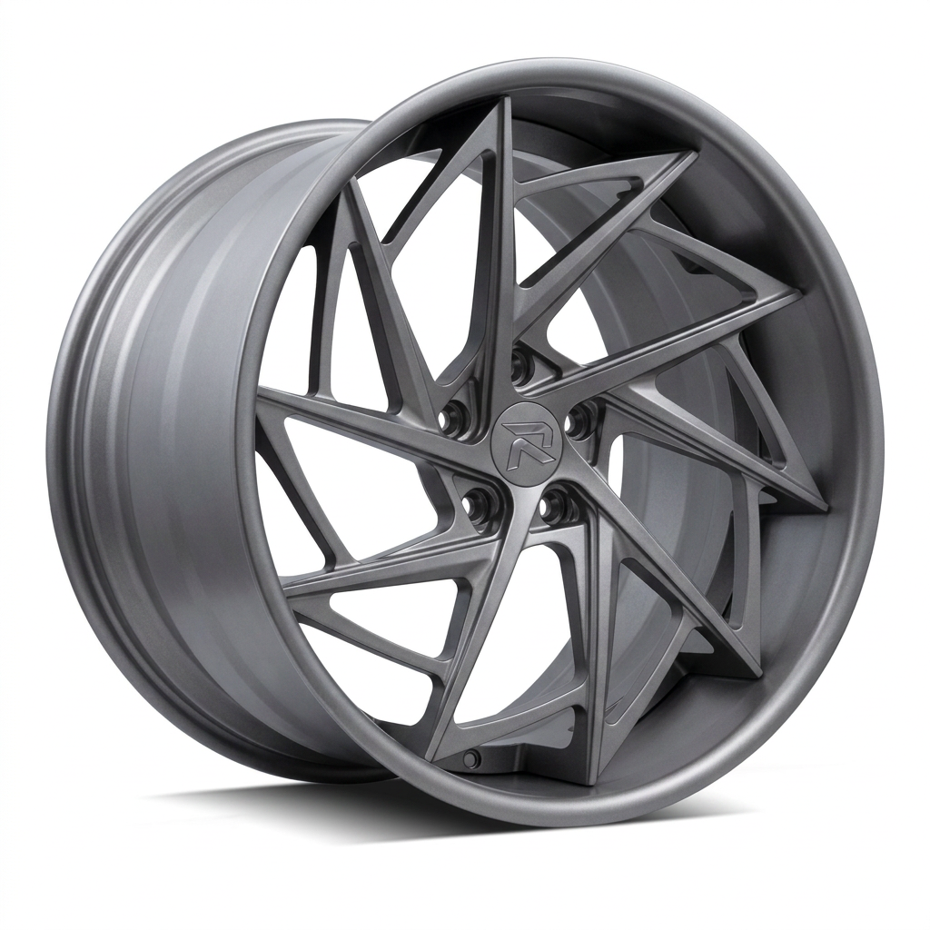 RZR XCVI forged wheel — Satin Titanium Grey