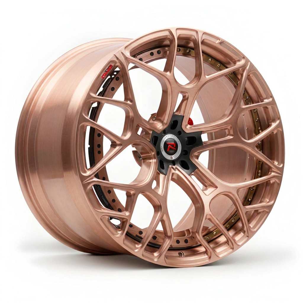 RZR XII forged wheel — Brushed Rose Gold