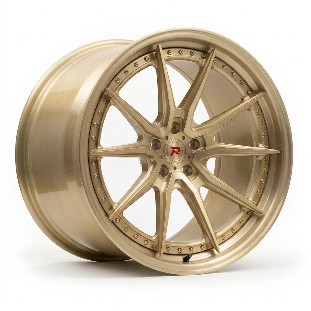 RZR XXIX forged wheel — Brushed Champagne Gold