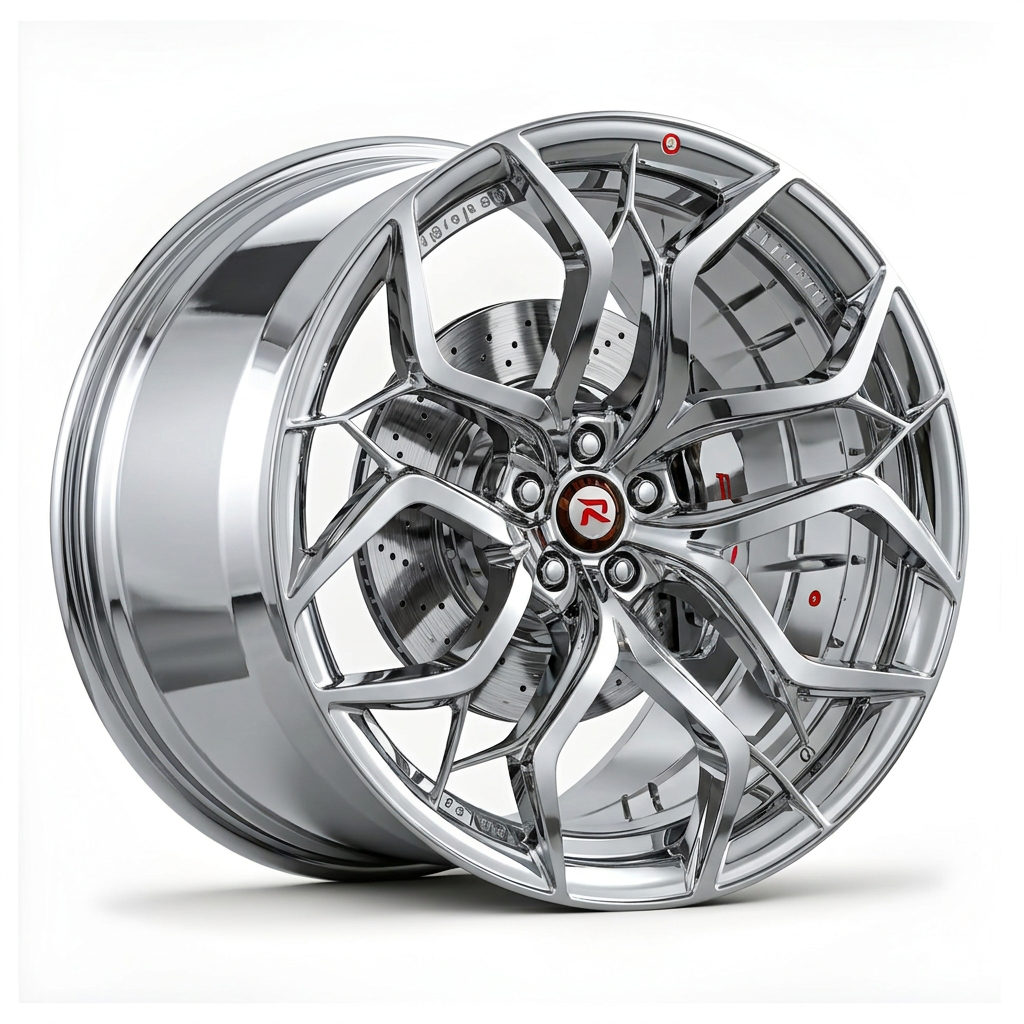 RZR XVIII forged wheel — Full Polished Chrome