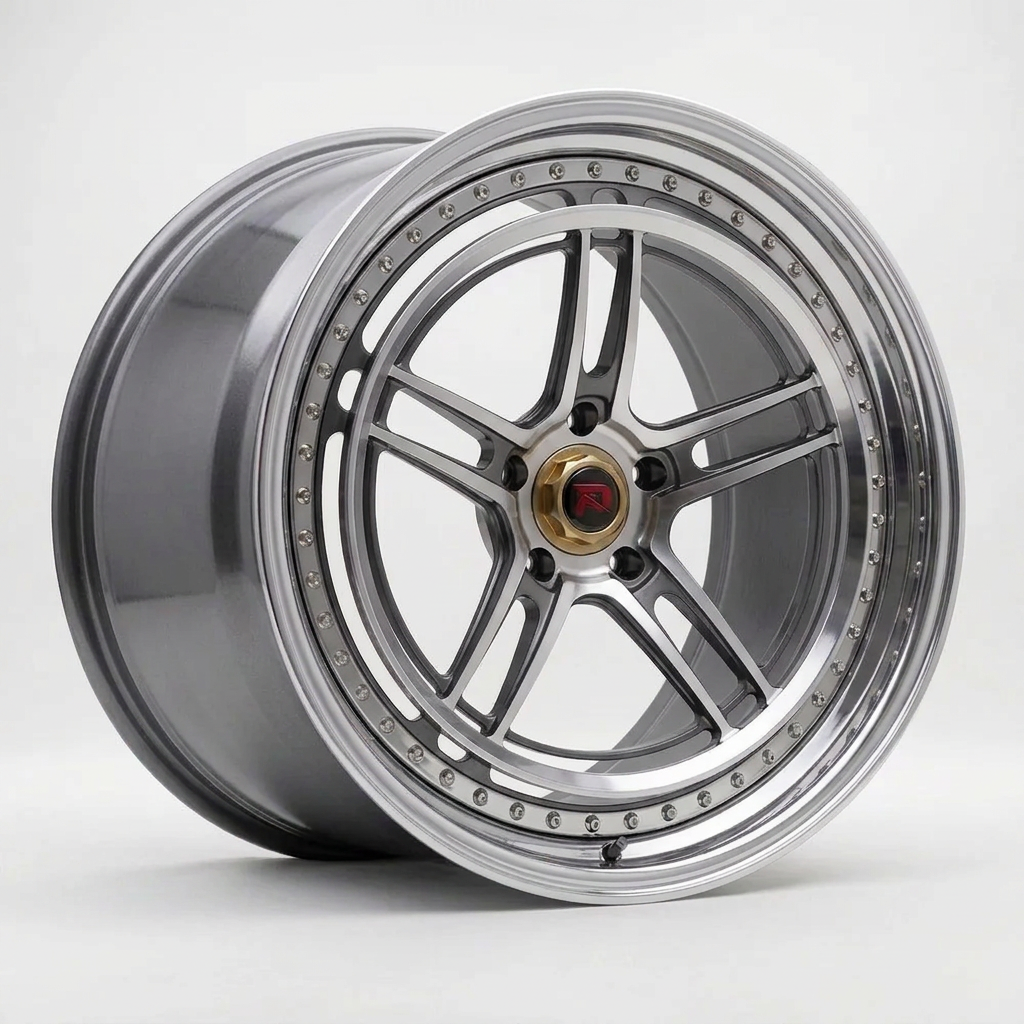 RZR LVII bespoke finish — Graphite Machined / Polished Lip