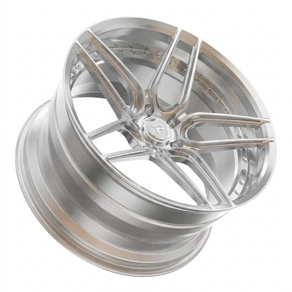 RZR IV forged wheel — Full Brushed Aluminium / Clear Finish