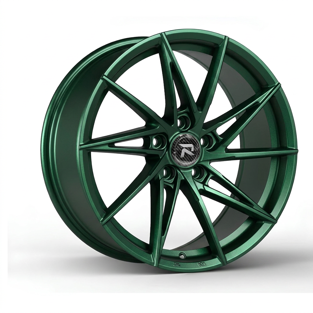 RZR CLXXXI forged wheel — Satin Emerald Metallic