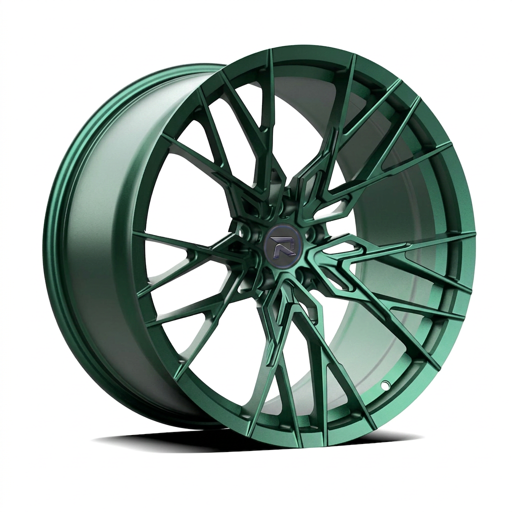 RZR CXLII forged wheel — Satin Emerald Metallic