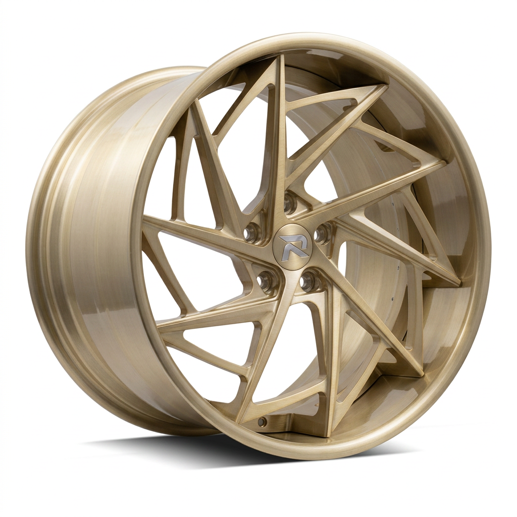 RZR XCVI forged wheel — Brushed Champagne Gold