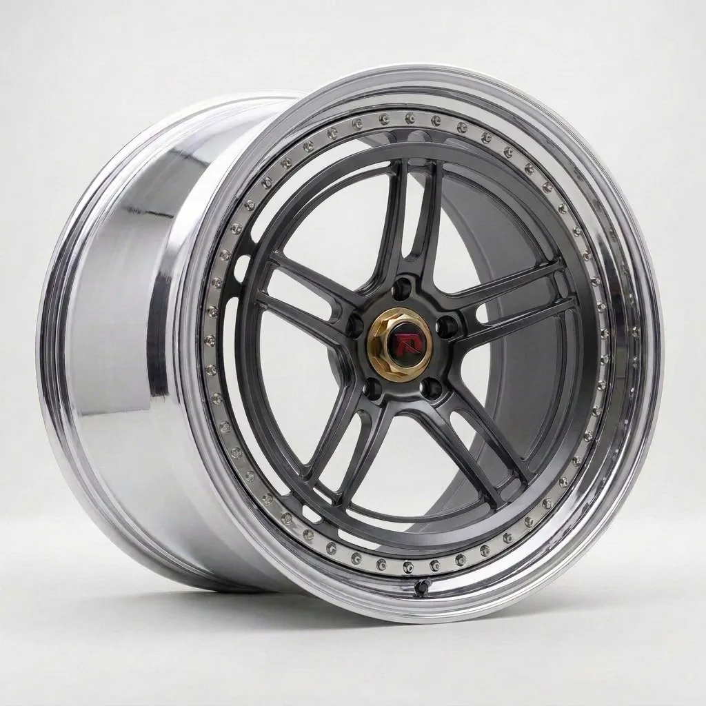 RZR LVII bespoke finish — Gunmetal / Polished Lip