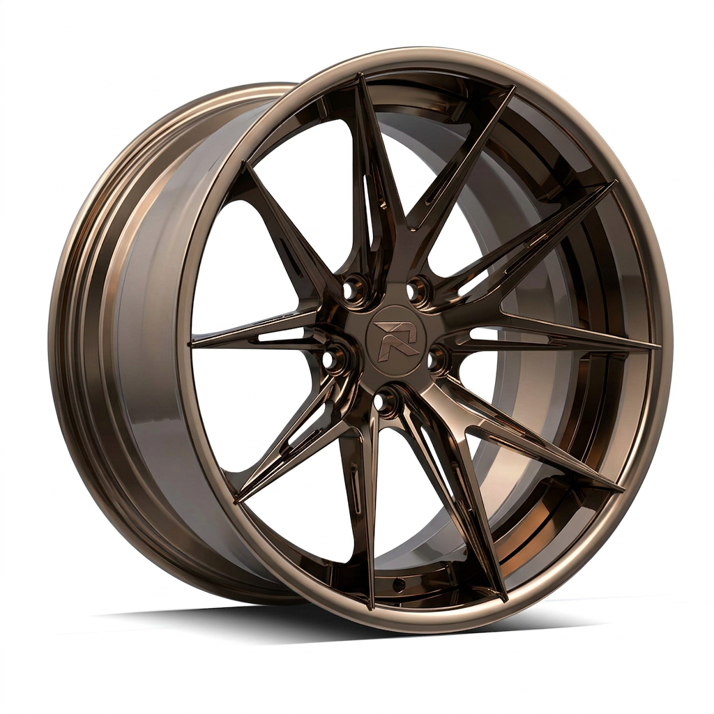 RZR XCII forged wheel — Tinted Bronze Chrome
