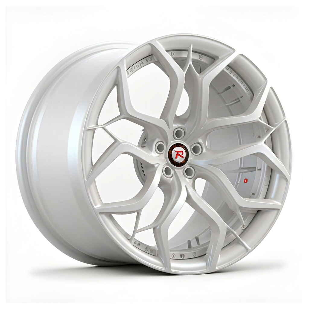 RZR XVIII forged wheel — Satin White Pearl