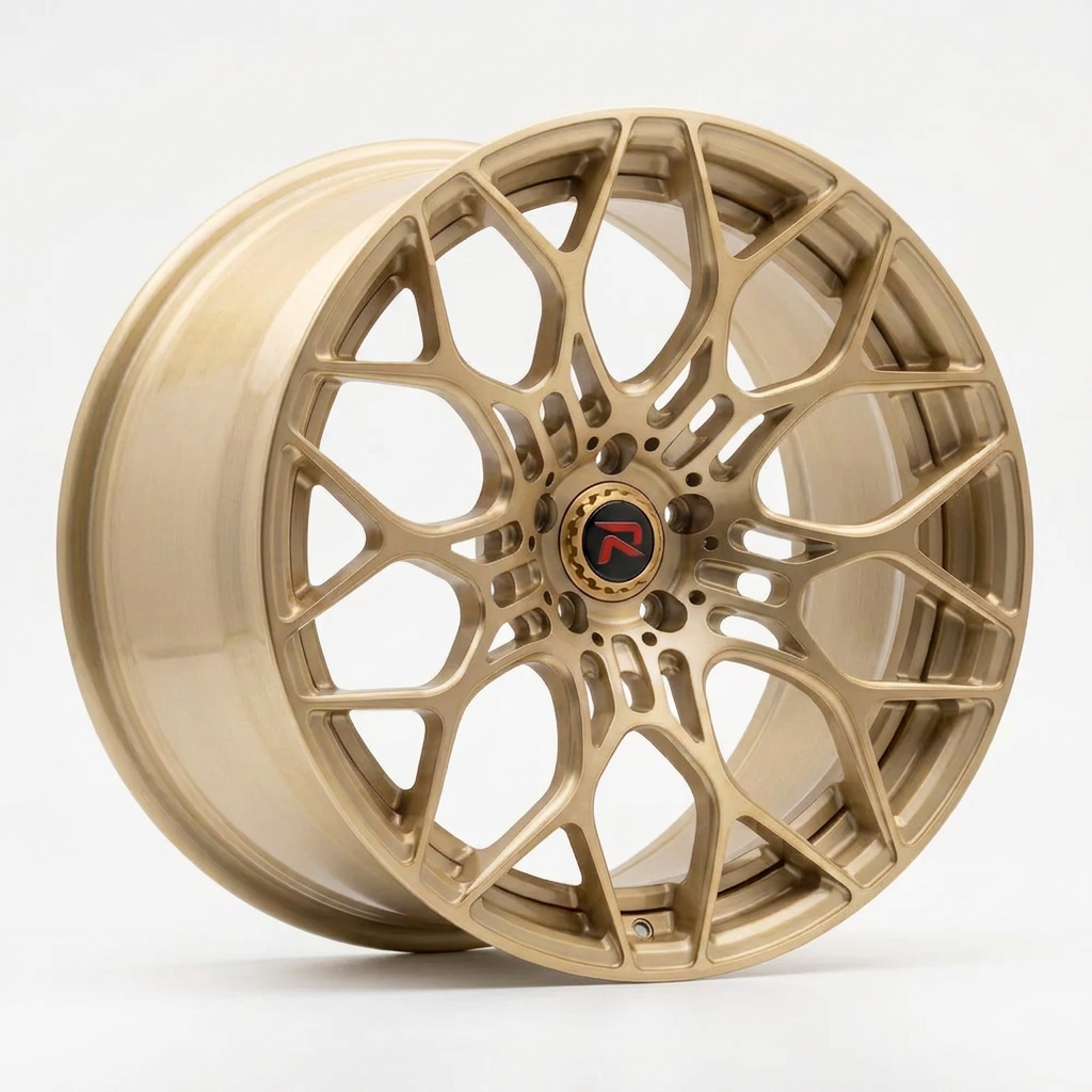 RZR XLV forged wheel — Brushed Champagne Gold