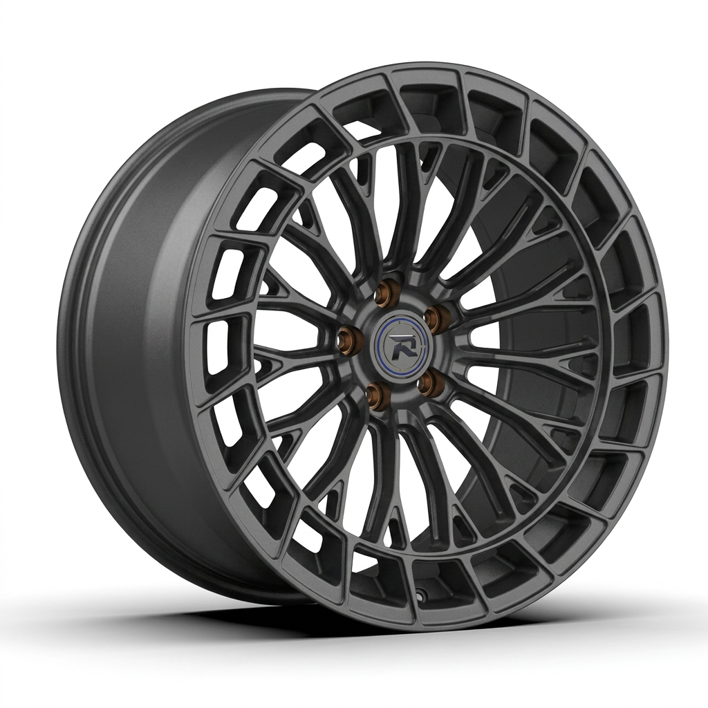 RZR CXIX forged wheel — Matte Anthracite / Bronze Hardware
