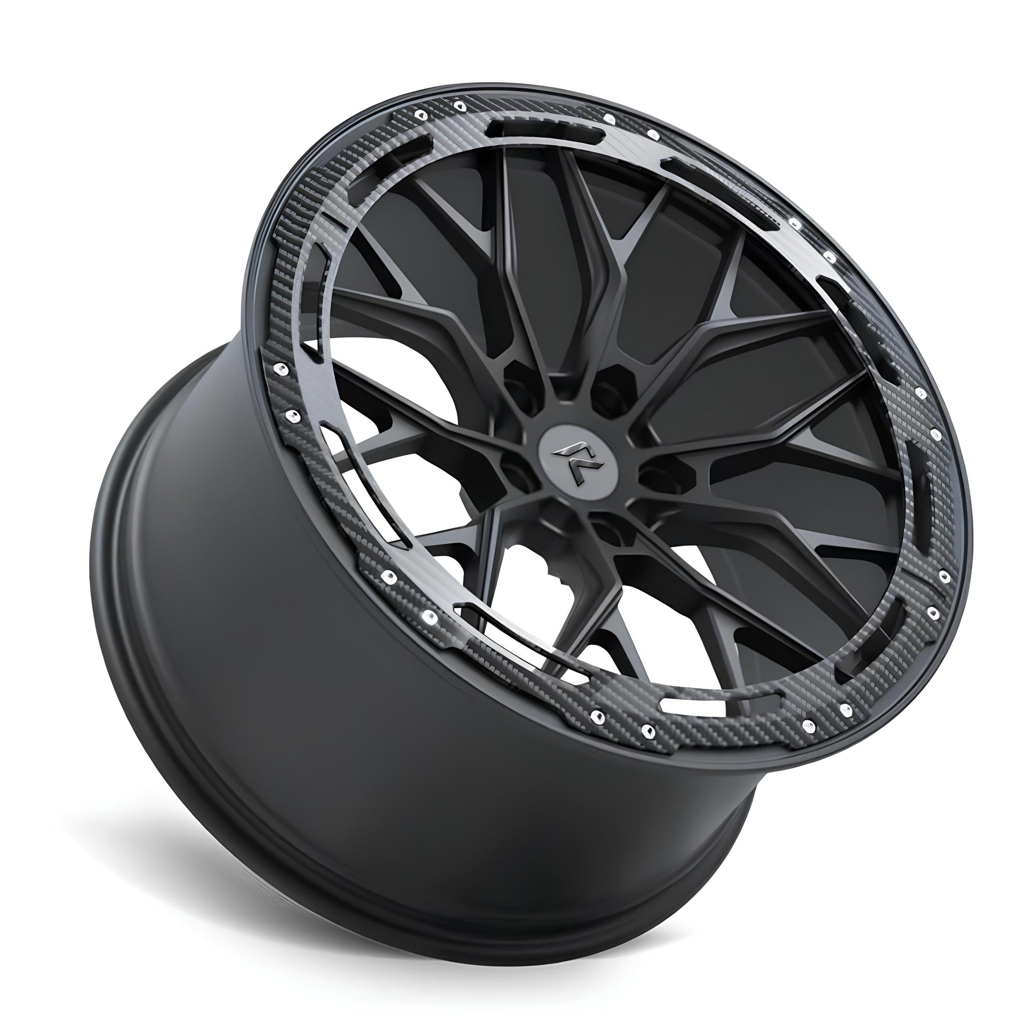 RZR LXXXVII forged wheel for Lamborghini Aventador — A five-spoke web design.