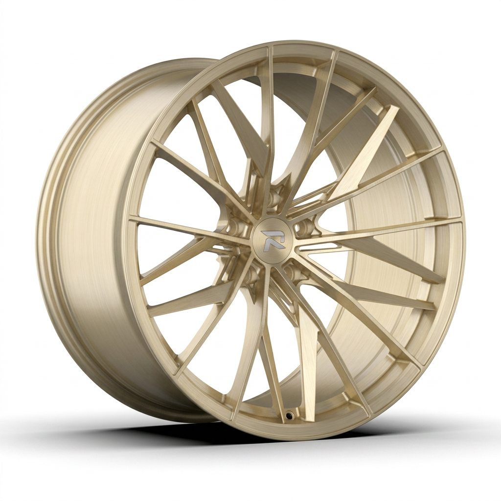 RZR CXXXVIII forged wheel — Brushed Champagne Gold