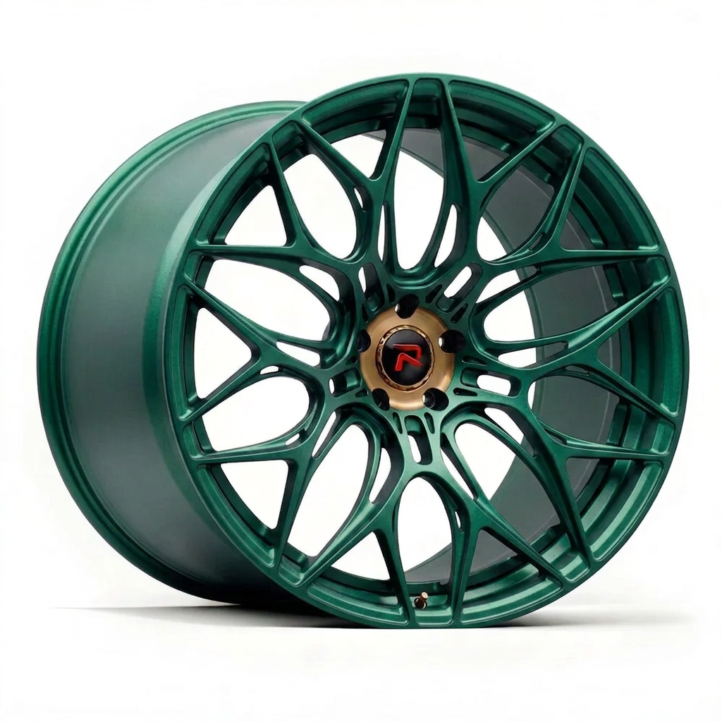 RZR XLVII forged wheel — Satin Emerald Metallic