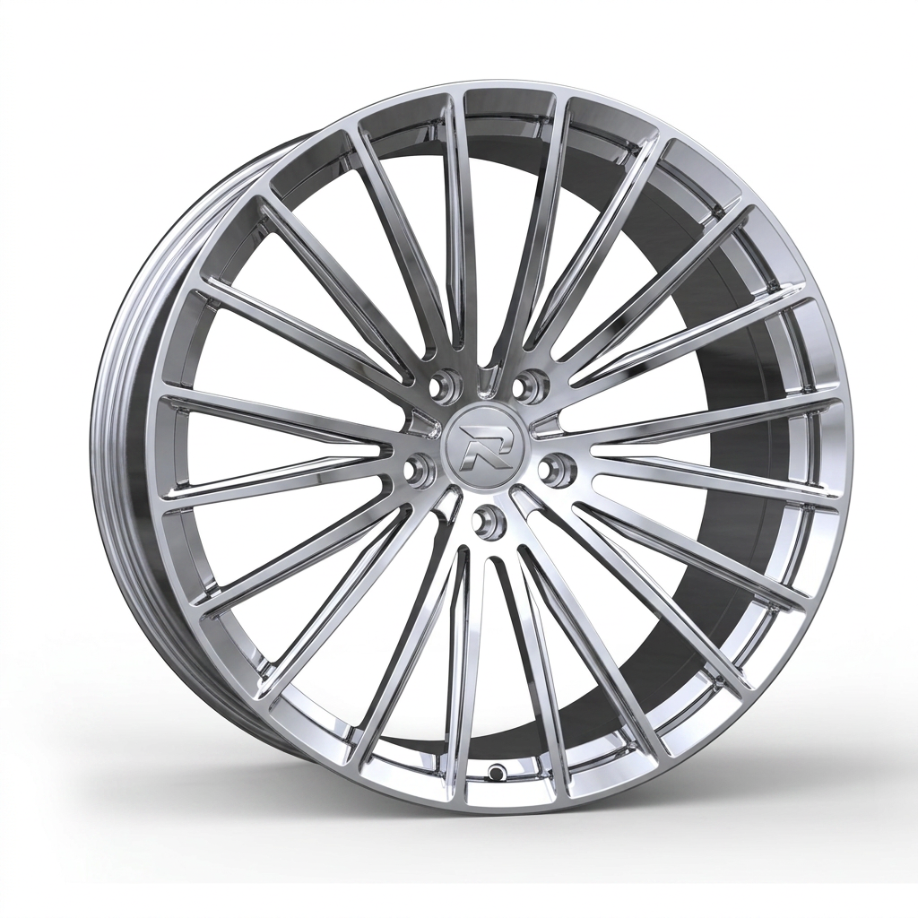RZR CXXX forged wheel — Full Polished Chrome