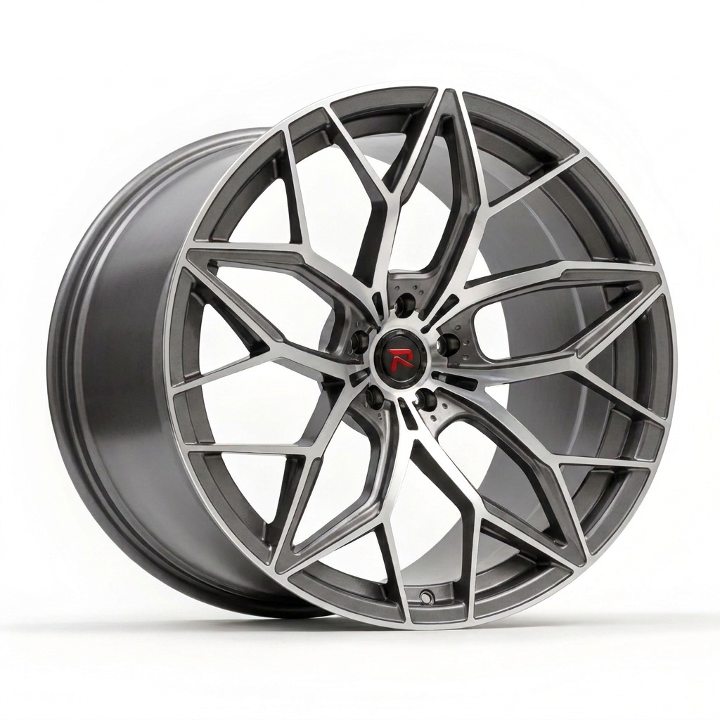 RZR XI forged wheel — Brushed Titanium