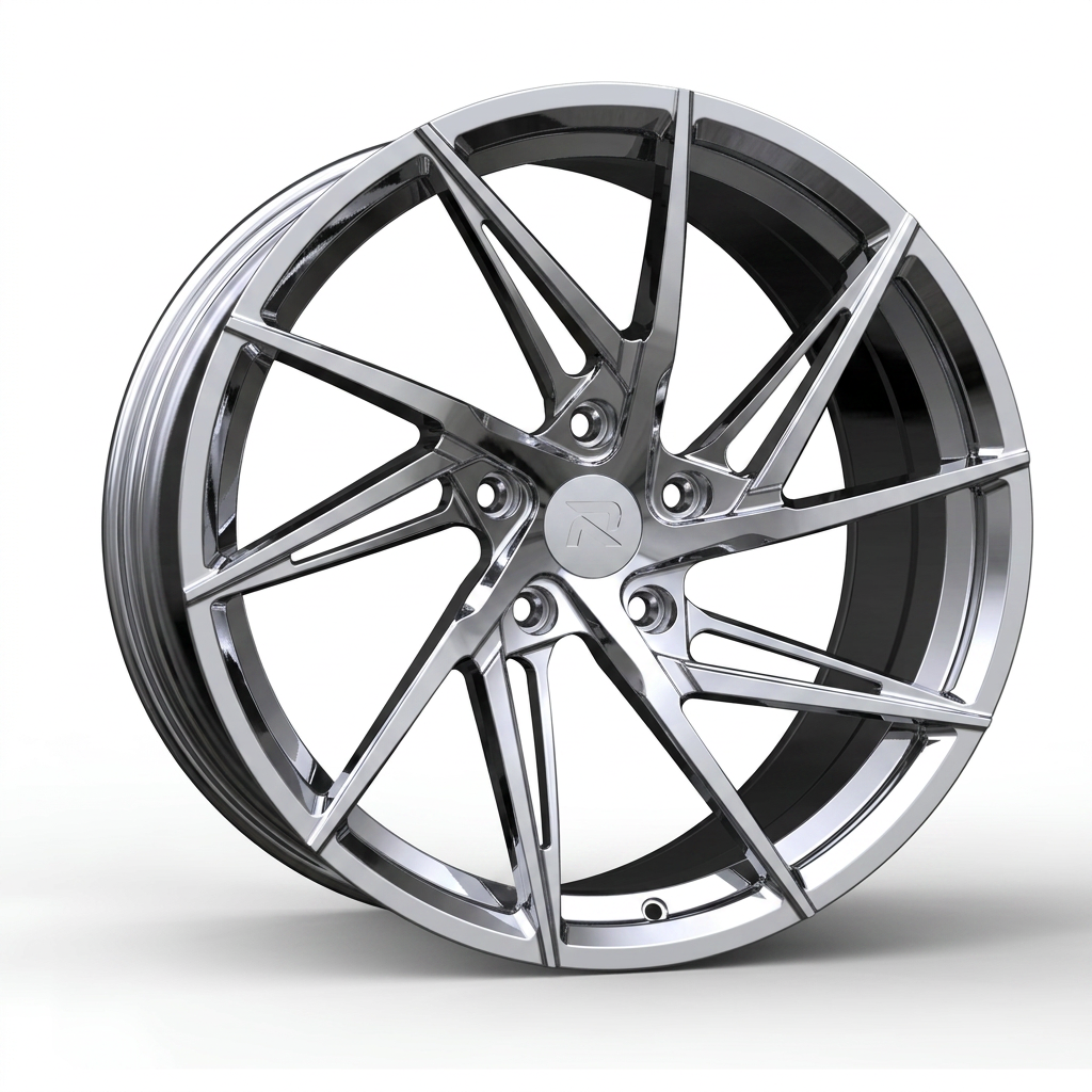 RZR CXII forged wheel — Full Polished Chrome