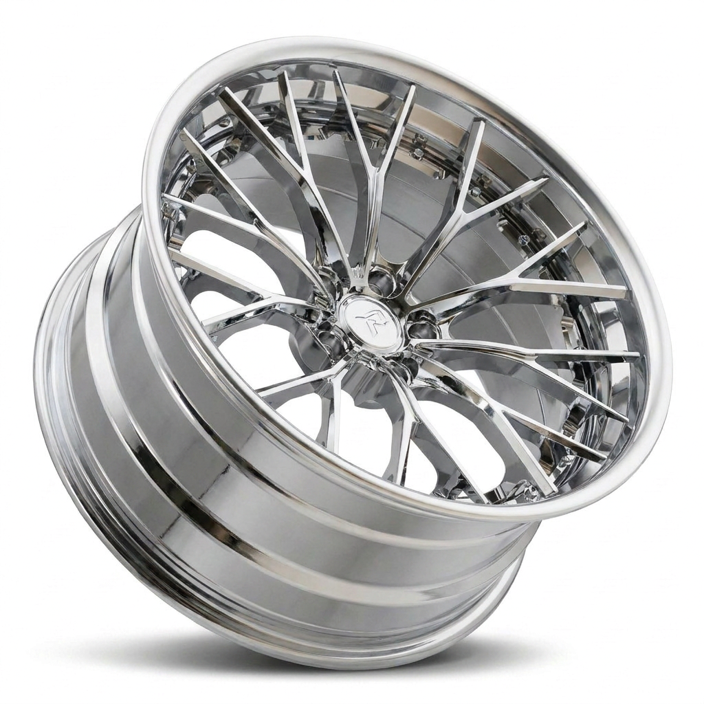 RZR III forged wheel — Full Polished Chrome