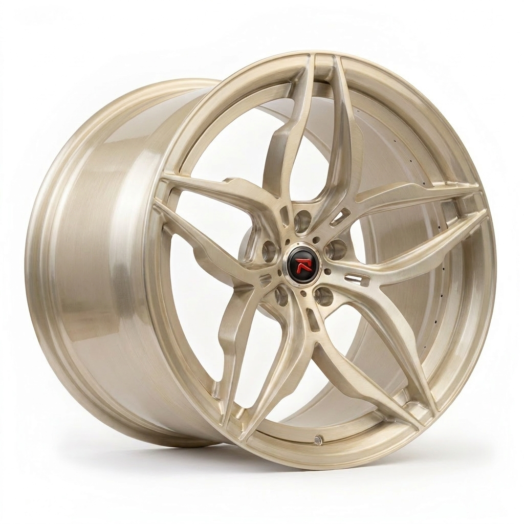 RZR XVI forged wheel — Brushed Champagne Gold