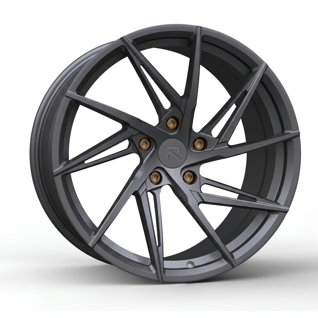 RZR CXII forged wheel — Matte Anthracite / Bronze Hardware