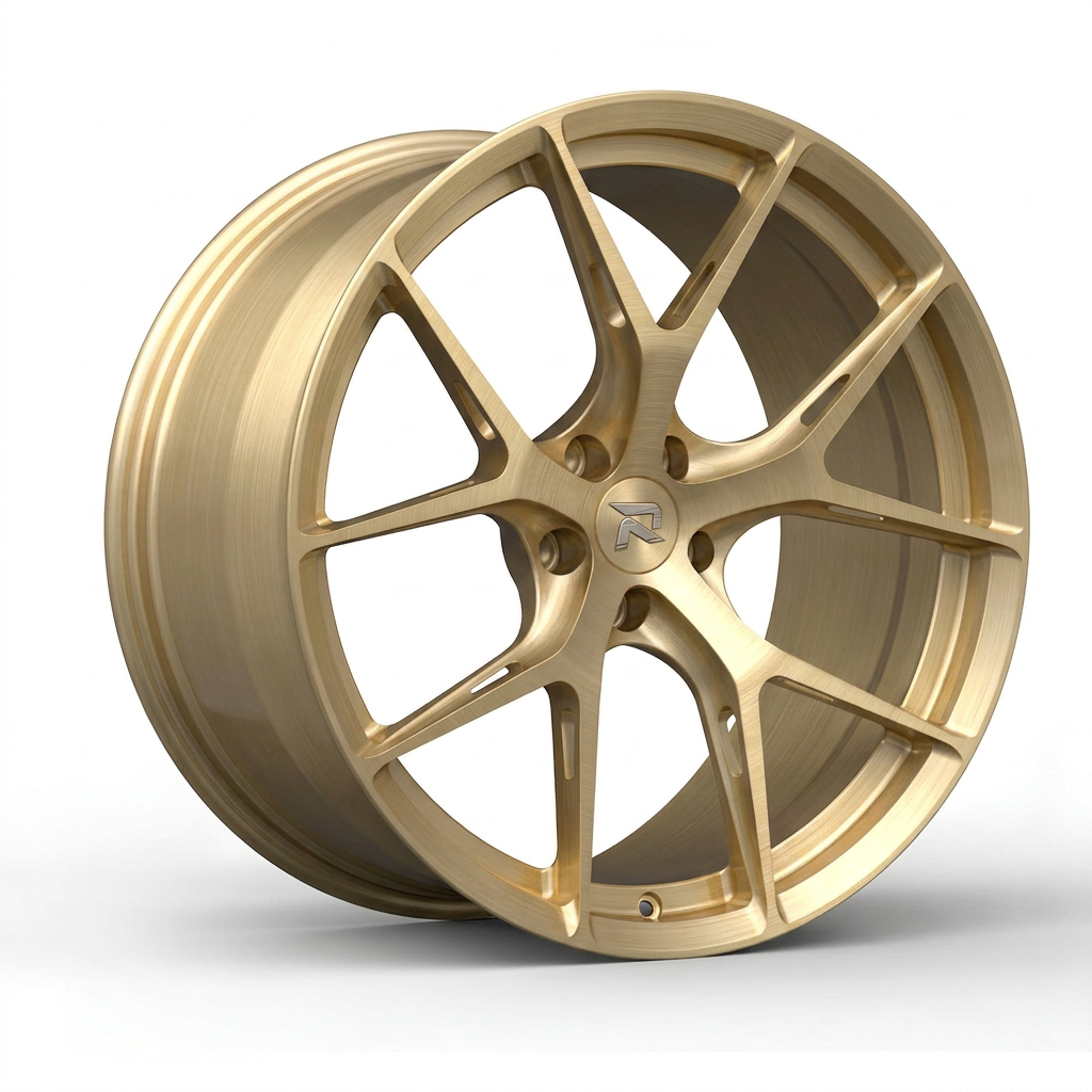 RZR CCI forged wheel — Brushed Champagne Gold