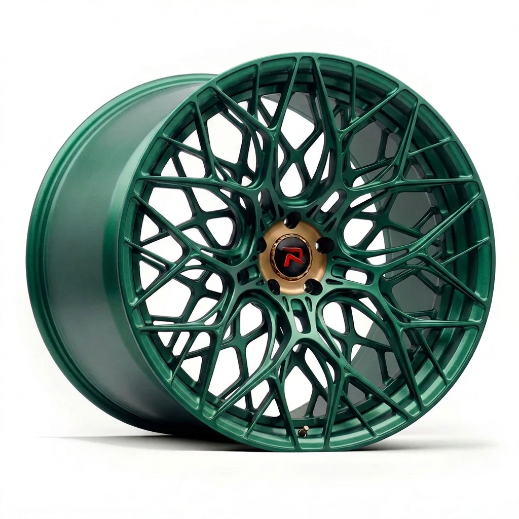 RZR LIII forged wheel — Satin Emerald Metallic
