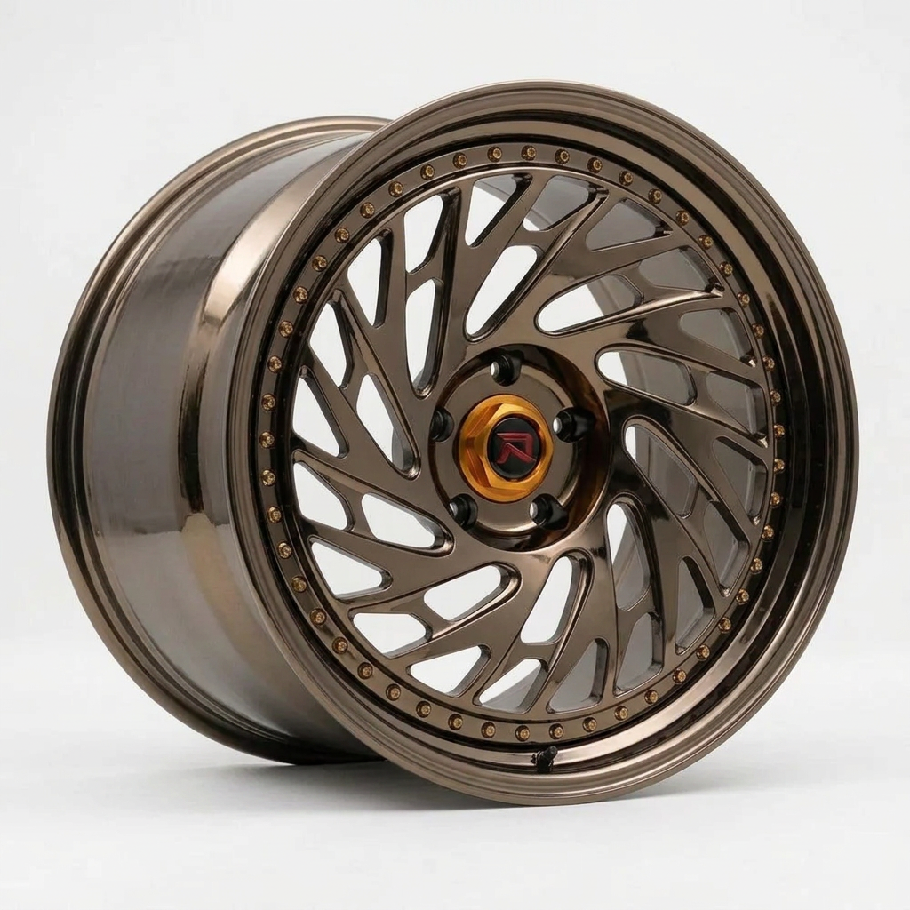 RZR LVI forged wheel — Tinted Bronze Chrome