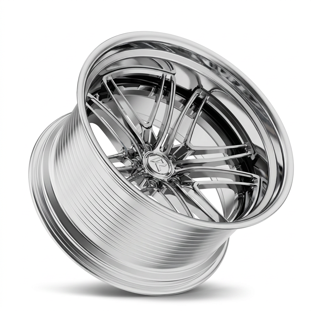 RZR LXVIII forged wheel — Full Polished Chrome