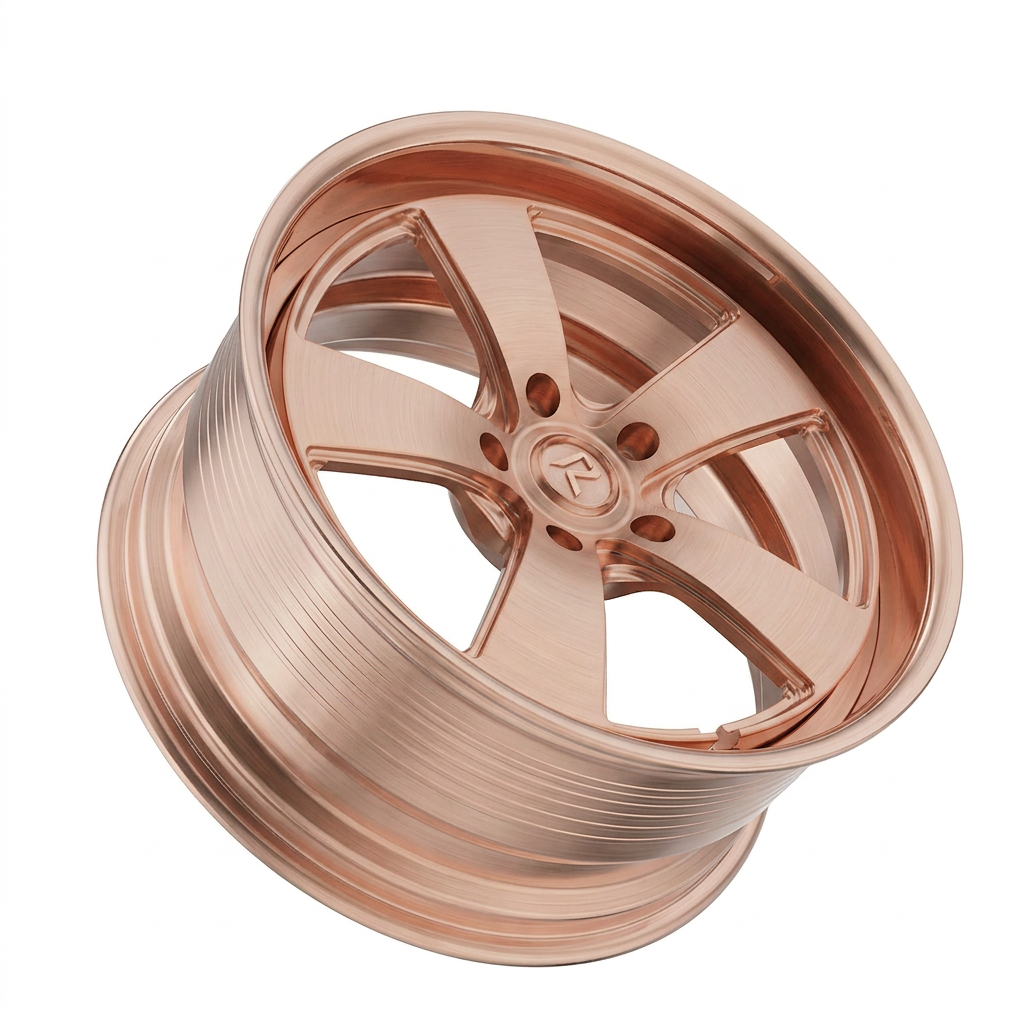 RZR LXVII forged wheel — Brushed Rose Gold