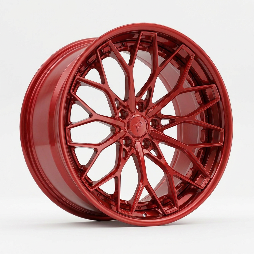 RZR VIII forged wheel — Candy Apple Red
