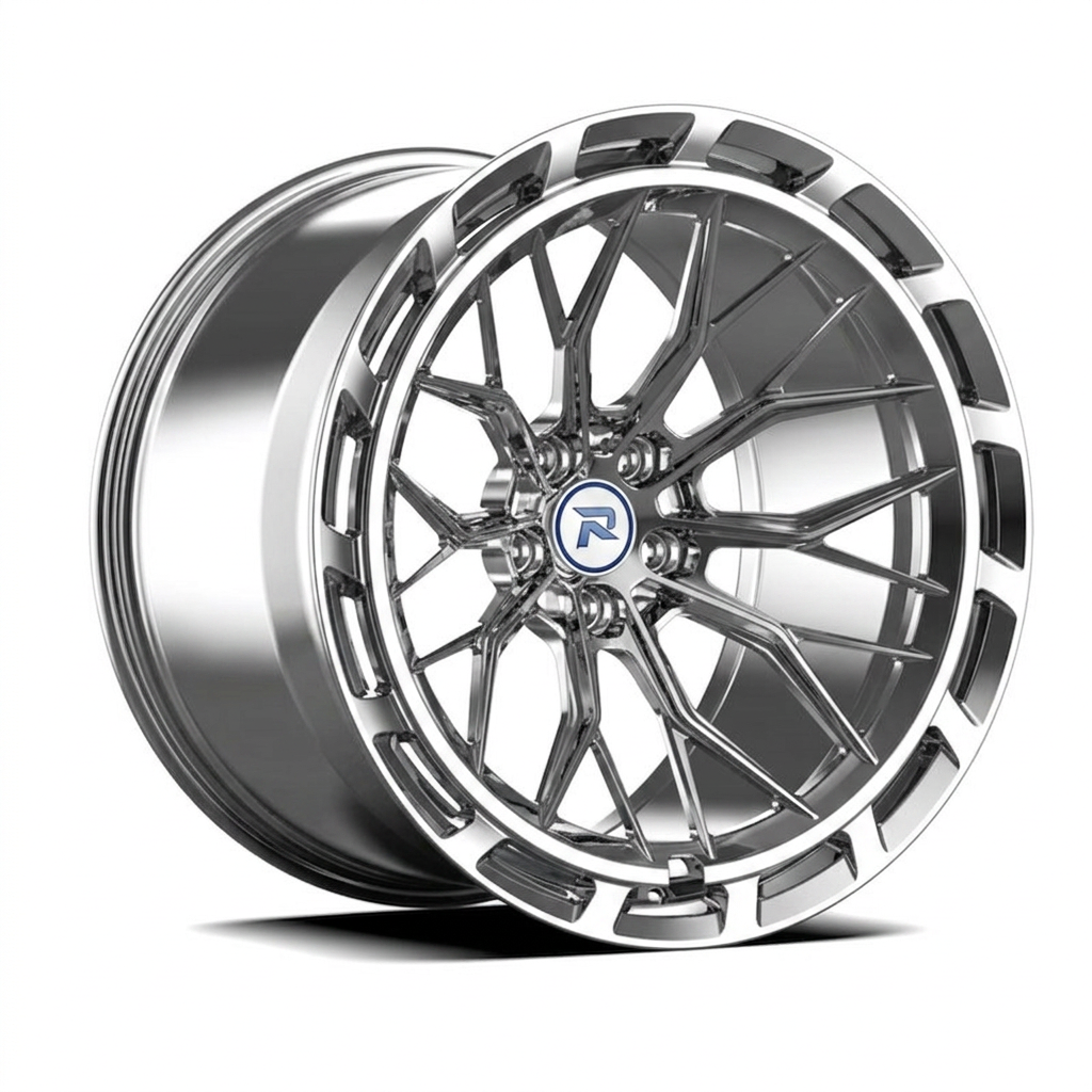 RZR CXLVIII forged wheel — Full Polished Chrome
