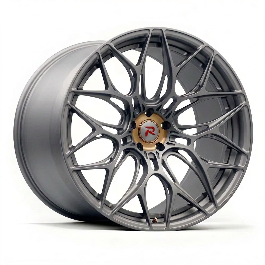RZR XLVII forged wheel — Satin Titanium Grey