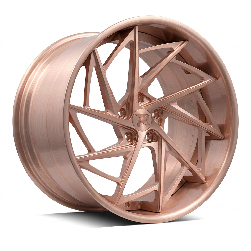 RZR XCVI forged wheel — Brushed Rose Gold