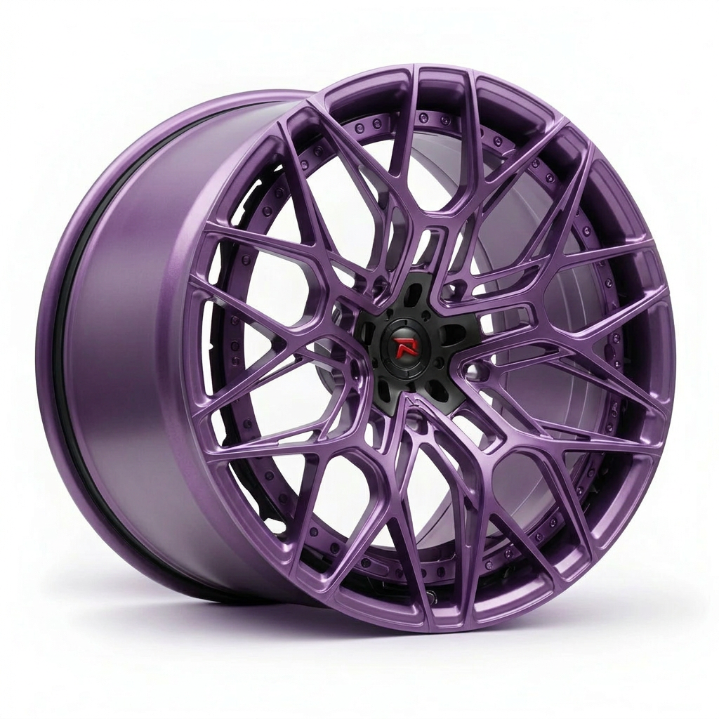 RZR XX forged wheel — Satin Purple Metallic