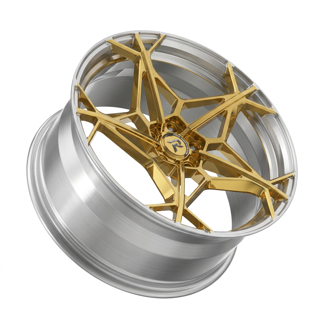 RZR XC forged wheel — Gloss Gold / Machined Lip