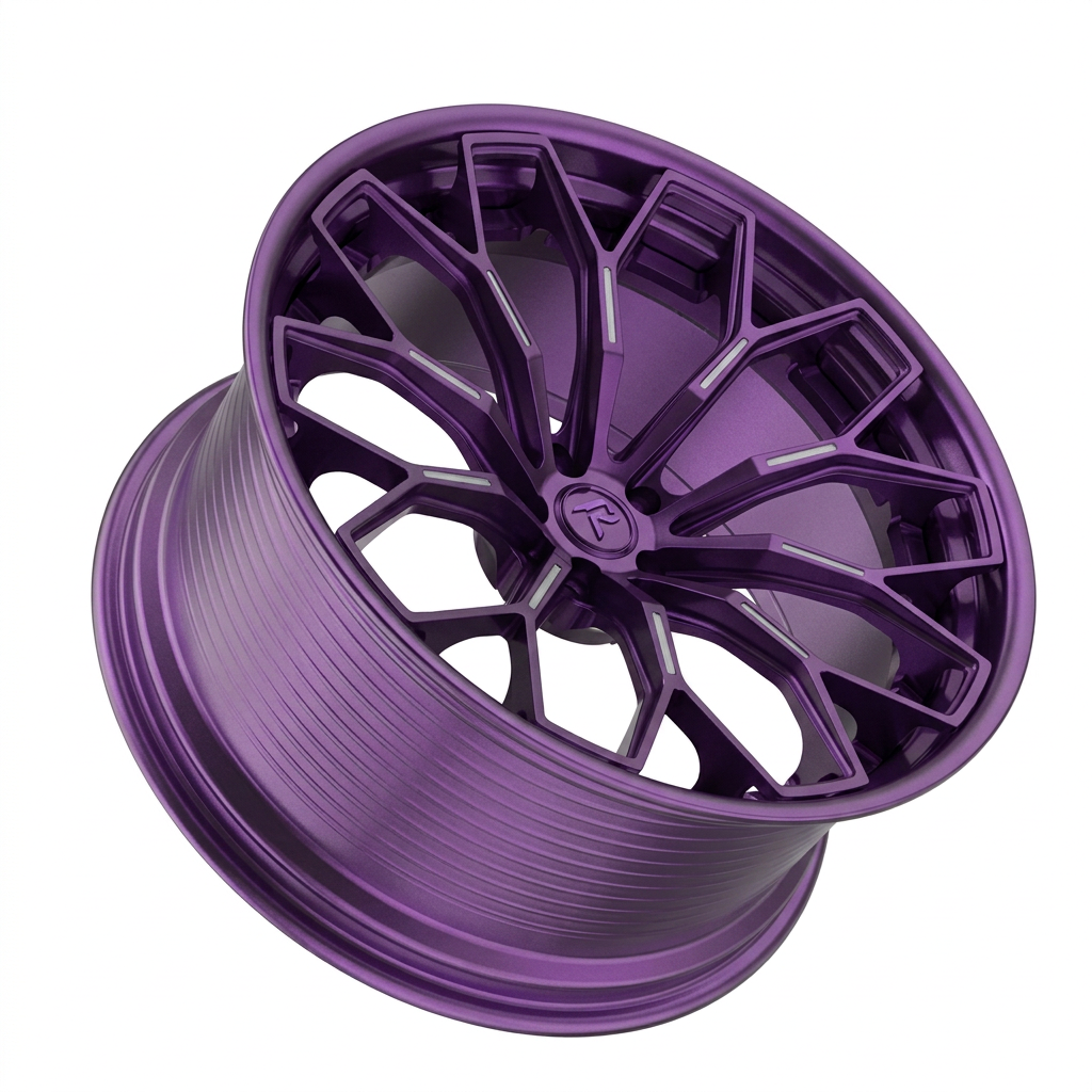 RZR LXVI forged wheel — Satin Purple Metallic