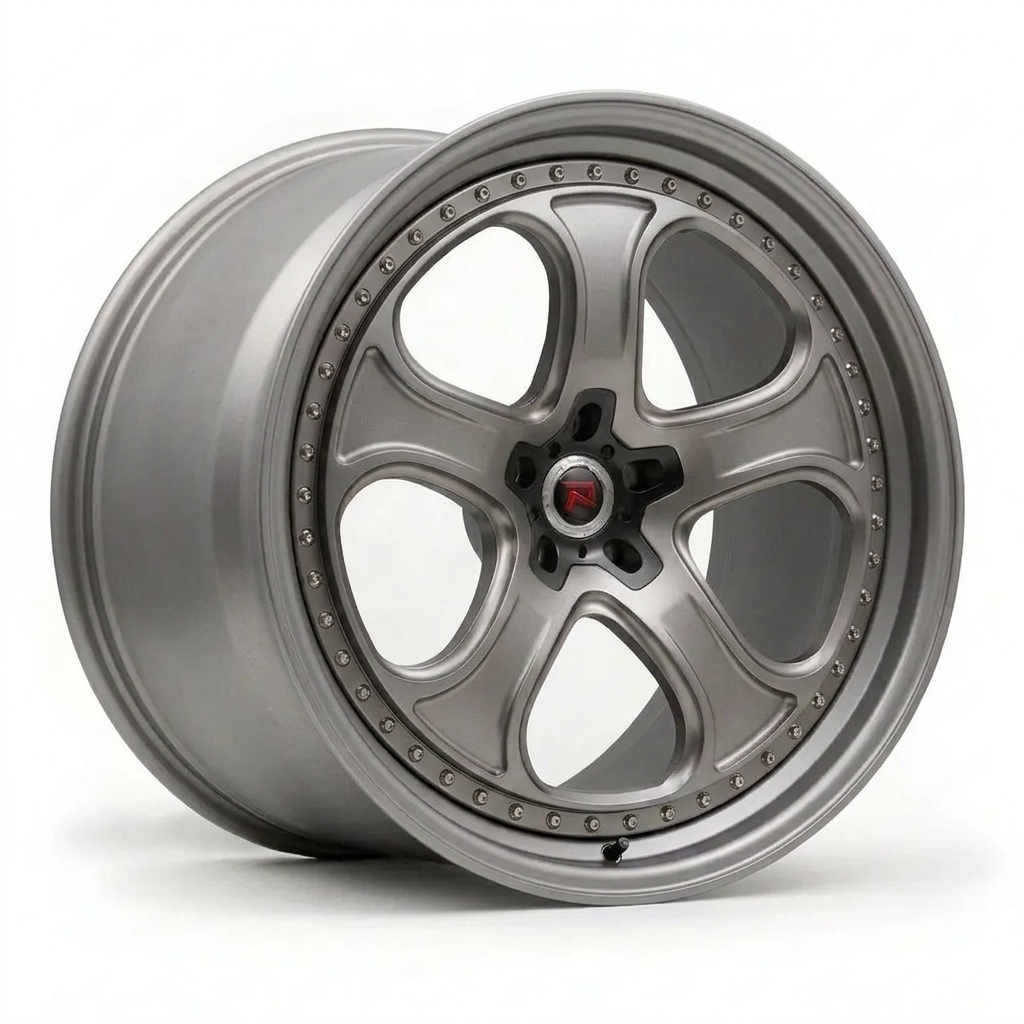 RZR XXVI forged wheel — Satin Titanium Grey