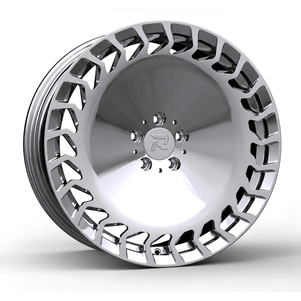 RZR CCIII forged wheel — Full Polished Chrome