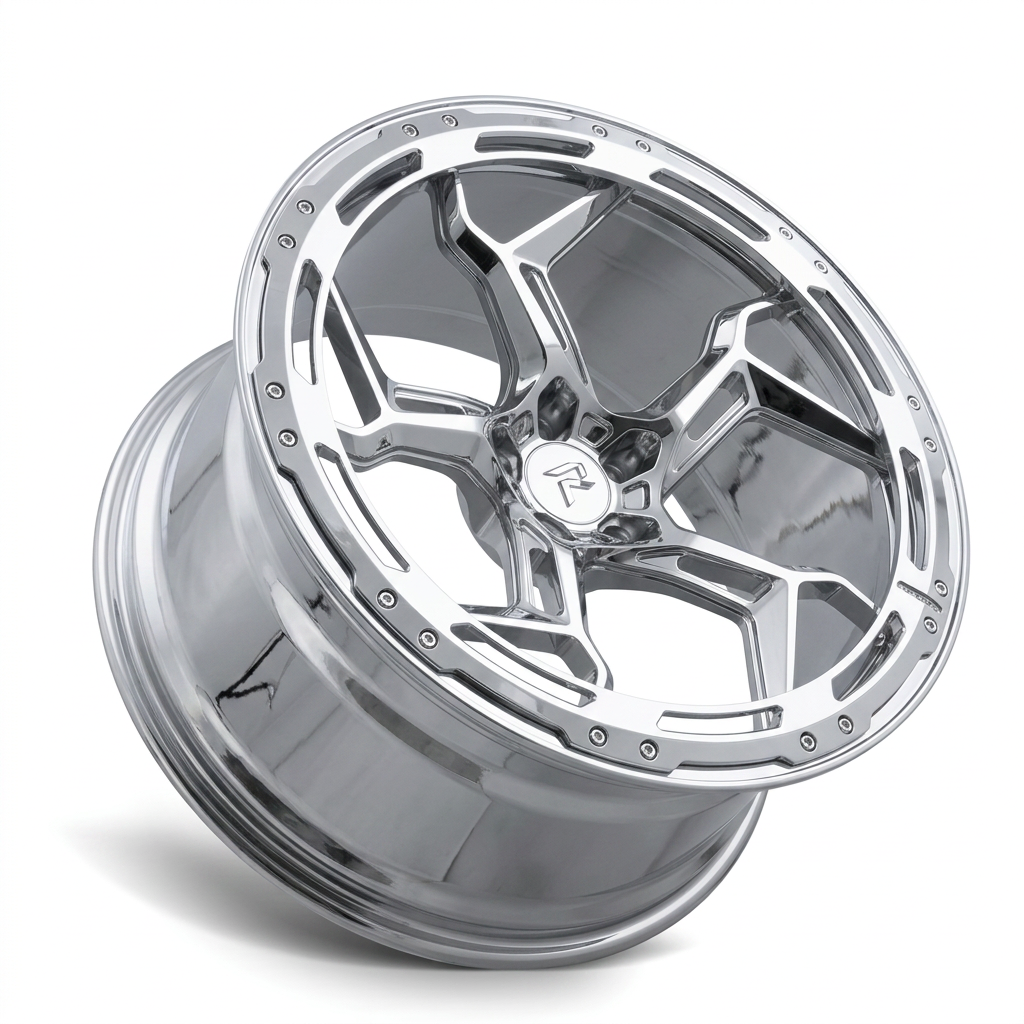 RZR LXXXVIII forged wheel — Full Polished Chrome