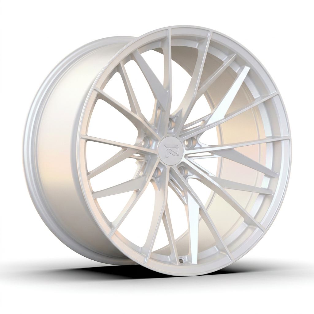 RZR CXXXVIII forged wheel — Satin White Pearl
