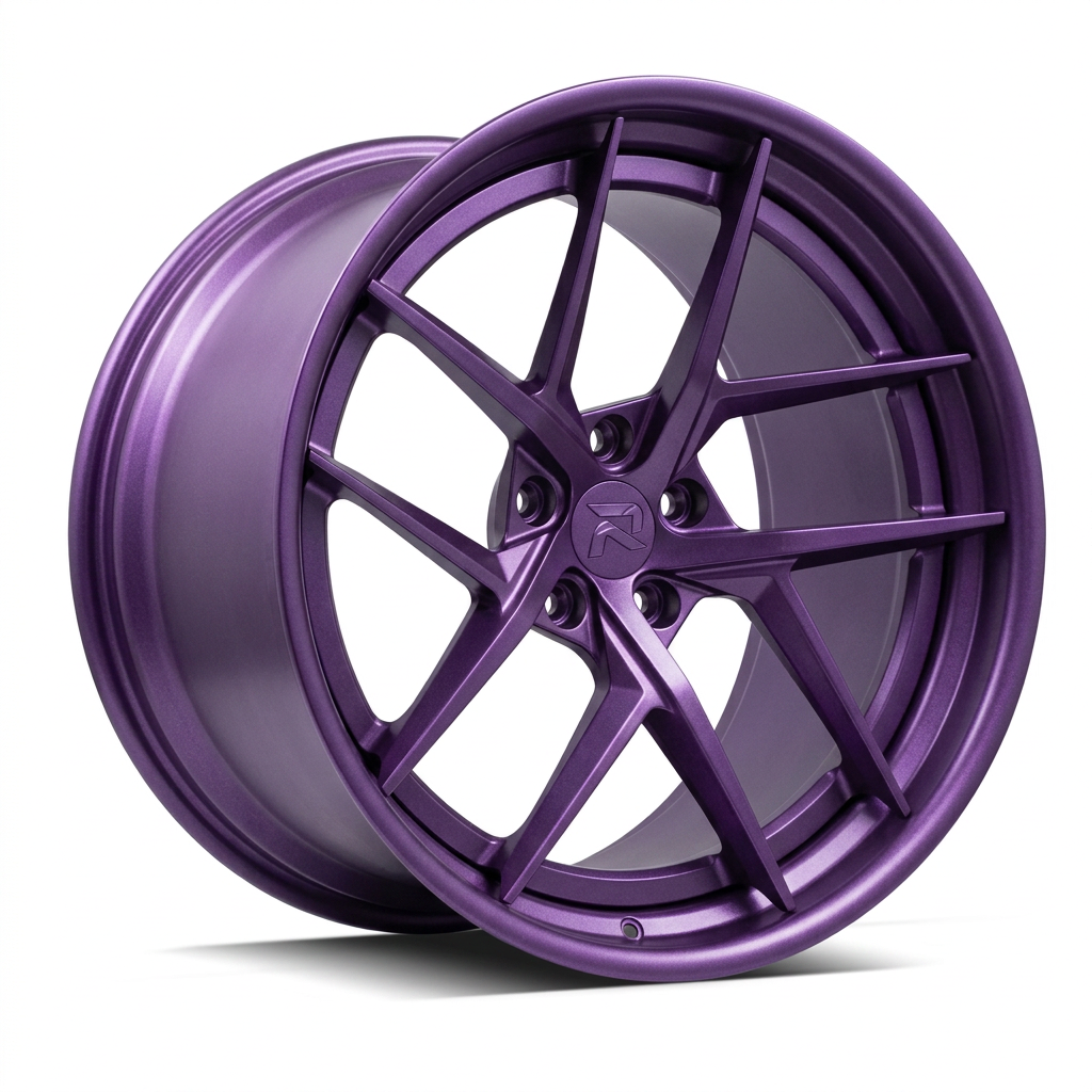 RZR CVII forged wheel — Satin Purple Metallic