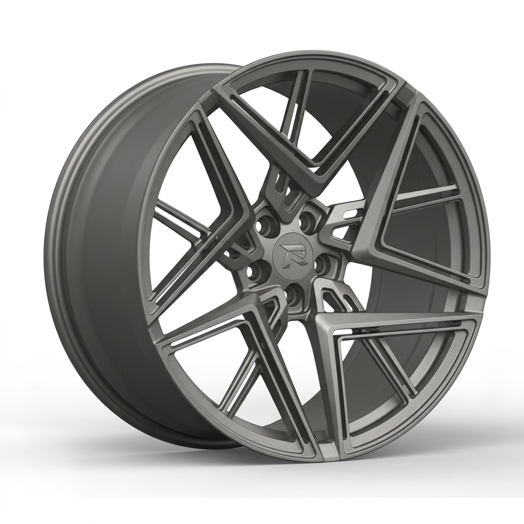 RZR CXXXII forged wheel — Satin Titanium Grey